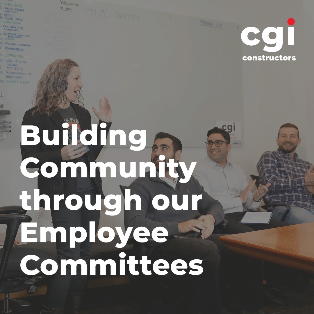 Our employee-driven committees support our organizational culture and they are the driving force of interdepartmental connection at CGI. From Women in Construction and Sustainability, to Events and Social Planning and Procore, our committees are vital for promoting innovation, collaboration, and education throughout our organization ensuring that all voices can be heard.
#CGIConstructors