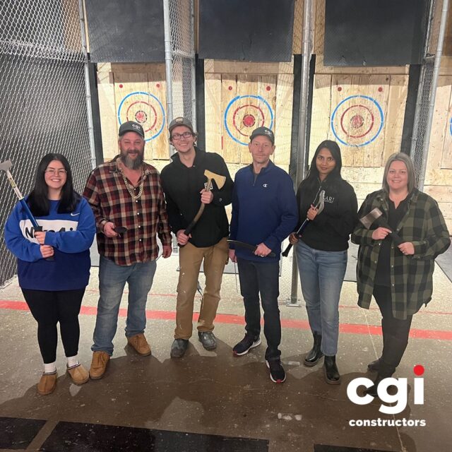 Axes were flying and spirits were high! Our Winnipeg team took part in a fun axe-throwing outing, sharing plenty of laughs and friendly rivalry. Fantastic work, everyone!

#CGIConstructors #TeamBuilding