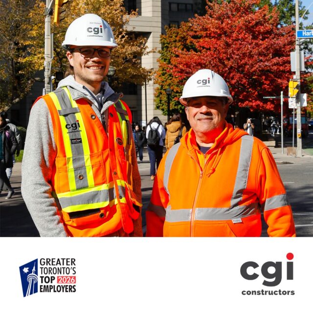 We’re excited to announce that CGI has been recognized as one of Greater Toronto’s Top Employers for the second year in a row!
This achievement reflects our ongoing commitment to supporting the growth, wellbeing, and success of our people. We’re proud of the culture we’ve built together and look forward to creating even more opportunities for our teams across Canada.
Here’s to another year of collaboration, innovation, and building a workplace where everyone can thrive!
See the reasons for our selection here: https://ow.ly/w7LQ50XC6Sr
#CGIConstructors #TopEmployer #BestWorkplacesCanada