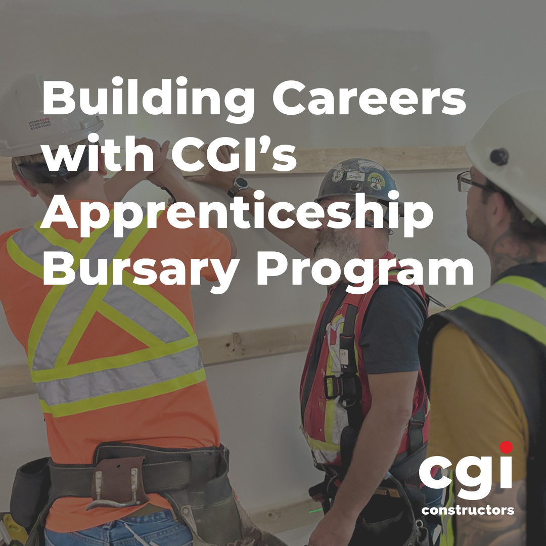 CGI is committed to supporting trades and promoting rewarding careers in the construction industry. A career in the skilled trades provides endless opportunities and rewards in an exciting and ever-changing industry. 

At CGI, we provide an annual bursary of up to $10K per year for each of our apprentices to help cover the costs for tuition, books, and salary top-up while studying to support them on their journey into construction.

#CGIConstructors #Apprenticeships