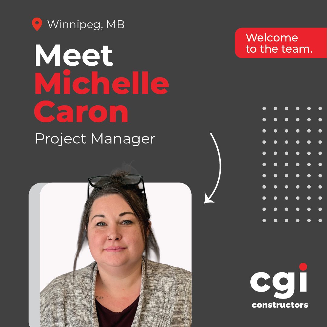 We’re excited to announce Michelle Caron has joined our Winnipeg office as our newest Project Manager.  Welcome to the team Michelle!

#CGIConstructors #welcomeonboard #newteammember